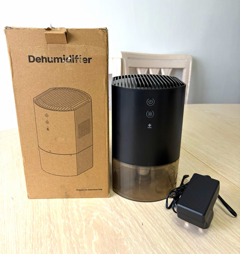 Mini black dehumidifier 6l - black, 1.6l